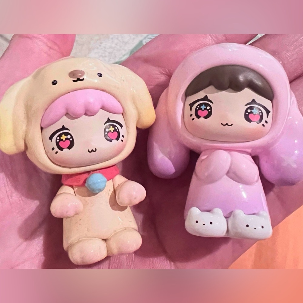 🎁Cute Figurines - bunny and dog